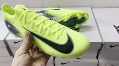 Nike Air Zoom Mercurial Vapor 16 Elite FG Low-Tops Football Boots - Yellow/Black/Blue