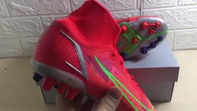 Nike Mercurial Superfly 8 Elite AG High-Tops Football Boots - Red/Yellow/Silver