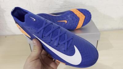 Nike Air Zoom Mercurial Vapor 16 Elite TF Low-Tops Football Shoes - Blue/White/Orange