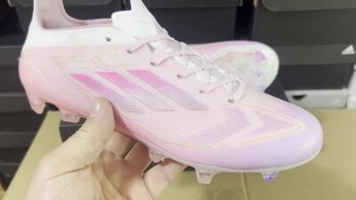 Adidas F50 Elite FG Low-Tops Football Boots - Pink/White/Gold