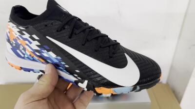 Nike Air Zoom Mercurial Vapor 16 Elite TF Low-Tops Football Shoes - Black/Blue/Orange