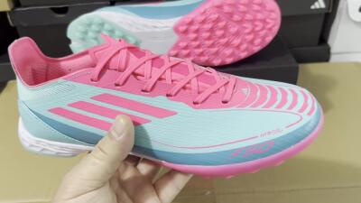 Adidas F50 Elite TF Low-Tops Football Shoes - Jade/Pink/White