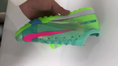 Nike Air Zoom Mercurial Vapor 16 Elite TF Low-Tops Football Shoes - Jade/Pink/White