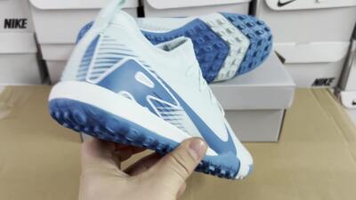 Nike Air Zoom Mercurial Vapor 16 Elite TF Low-Tops Football Shoes - Jade/Blue/White