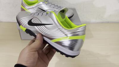 Nike Zoom Mercurial Vapor 1 Rgn SE TF Low-Tops Football Shoes - Silver/Black/Yellow