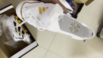 Adidas Predator Elite Foldover Tongue FG Low-Tops Football Boots - White/Black/Gold