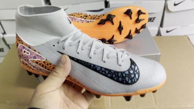 Nike Air Zoom Mercurial Superfly 10 Elite AG High-Tops Football Boots - Grey/Black/Leopard