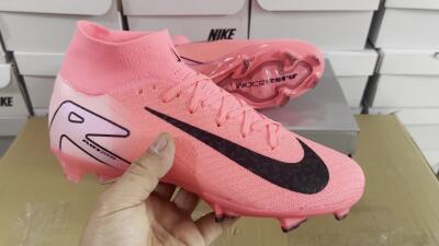 Nike Air Zoom Mercurial Superfly 10 Elite FG High-Tops Football Boots - Pink/Black