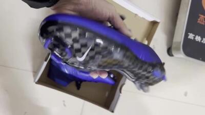 Nike Mercurial Superfly 4 CR7 FG High-Tops Football Boots - Blue/White/Black