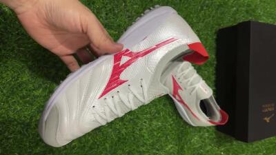 Mizuno Morelia Neo Sala TF Low-Tops Football Shoes - Grey/Red/White