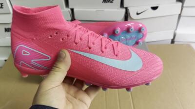 Nike Air Zoom Mercurial Superfly 10 Elite AG High-Tops Football Boots - Pink/Jade