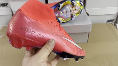 Nike Air Zoom Mercurial Superfly 10 Elite FG High-Tops Football Boots - Red/White