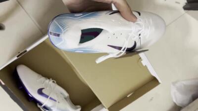 Nike Air Zoom Mercurial Vapor 16 Elite FG Low-Tops Football Boots - White/Purple/Pink/Jade