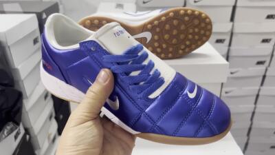 Nike Total 90 II TF Low-Tops Football Shoes - Blue/White/Brown