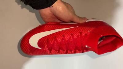 Nike Air Zoom Mercurial Superfly 10 Elite TF High-Tops Football Shoes - Red/White