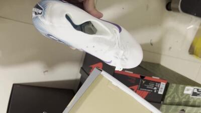 Nike Air Zoom Mercurial Superfly 10 Elite FG High-Tops Football Boots - White/Purple/Jade