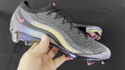 Nike Air Zoom Mercurial Vapor 16 Elite FG Low-Tops Football Boots - Black/Grey/Pink