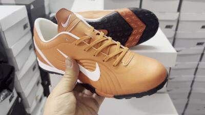 Nike Mercurial Vapor 1 Elite TF Low-Tops Football Shoes - Brown/White