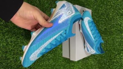 Nike Air Zoom Mercurial Vapor 16 Elite FG Low-Tops Football Boots - Blue/White