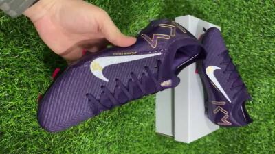 Nike Air Zoom Mercurial Vapor 16 Elite FG Low-Tops Football Boots - Purple/White/Gold