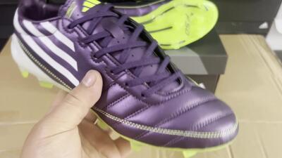 Adidas F50 Elite FG Low-Tops Football Boots - Purple/White/Yellow