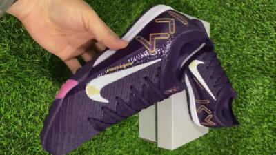 Nike Air Zoom Mercurial Vapor 16 Elite TF Low-Tops Football Shoes - Purple/White/Gold