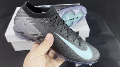 Nike Air Zoom Mercurial Vapor 16 Elite FG Low-Tops Football Boots - Black/Jade