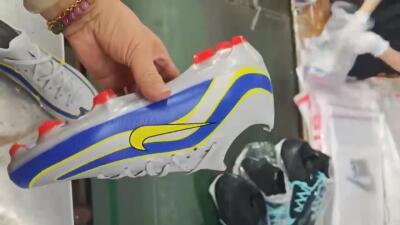 Nike Air Zoom Mercurial Vapor 16 Elite FG Low-Tops Football Boots - Silver/Blue/Yellow