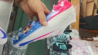 Nike Air Zoom Mercurial Vapor 16 Elite FG Low-Tops Football Boots - White/Blue/Pink