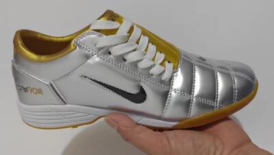 Nike Total 90 III TF Low-Tops Football Shoes - Silver/Black/White