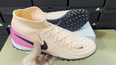 Nike Phantom Luna Elite NU TF High-Tops Football Shoes - Pink/Black