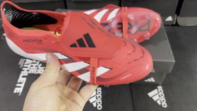 Adidas Predator 25 Elite Foldover Tongue FG Low-Tops Football Boots - Red/White/Black