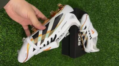 Adidas Predator 25 Elite Foldover Tongue FG Low-Tops Football Boots - White/Black/Gold