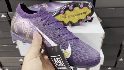 Nike Air Zoom Mercurial Vapor 16 Pro AG Low-Tops Football Boots - Purple/White/Gold