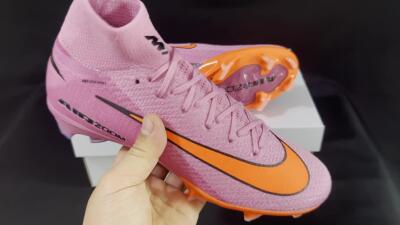 Nike Air Zoom Mercurial Superfly 10 Elite FG High-Tops Football Boots - Purple/Pink/Black