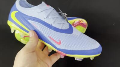 Nike Phantom 6 Low Elite FG Low-Tops Football Boots - Blue/Pink/Yellow