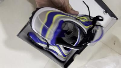 Nike Mercurial R9 TF Low-Tops Football Shoes - Silver/Blue/Yellow