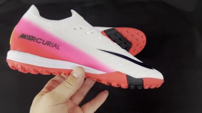 Nike Air Zoom Mercurial Vapor 16 Elite TF Low-Tops Football Shoes - White/Black/Pink