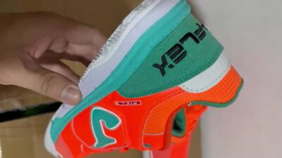 Joma Top Flex IC Low-Tops Football Shoes - Red/Jade/White