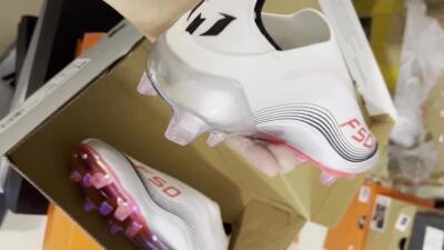 Messi x Adidas F50 Elite FG Low-Tops Football Boots - White/Silver/Red