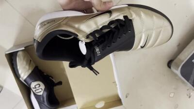 Nike Total 90 III TF Low-Tops Football Shoes - Gold/Black/White