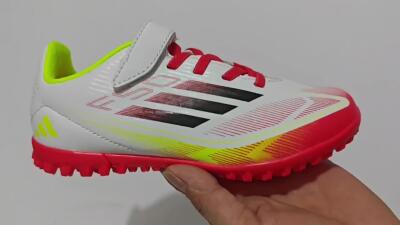 Adidas F50 Elite TF Low-Tops Football Shoes - White/Red/Yellow