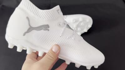 Puma Future 8 Ultimate AG Low-Tops Football Boots - Beige/Black/White