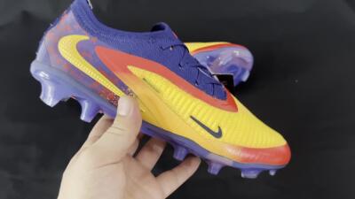 Nike Phantom 6 Elite Low FG Low-Tops Football Boots - Yellow/Red/Blue