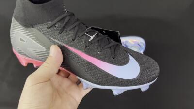 Nike Air Zoom Mercurial Superfly 10 Elite FG High-Tops Football Boots - Black/Blue/Pink
