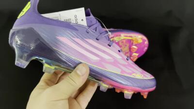 Adidas F50 Elite FG Low-Tops Football Boots - Pink/Yellow/Blue