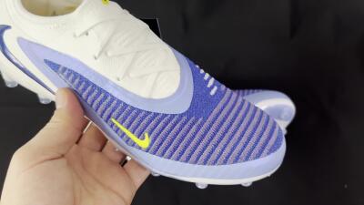 Nike Phantom 6 Elite Low FG Low-Tops Football Boots - Blue/White/Yellow