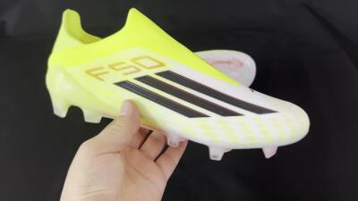 Adidas F50 Elite FG Low-Tops Football Boots - Yellow/White/Black