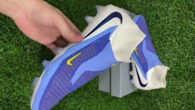 Nike Phantom 6 Elite FG High-Tops Football Boots - Blue/White/Black