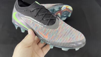 Nike Phantom 6 Elite Low FG Low-Tops Football Boots - Black/Yellow/Red